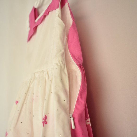 The Children's Place Pink and White Floral Tulle Princess Dress Size 24 Months - Picture 7 of 15